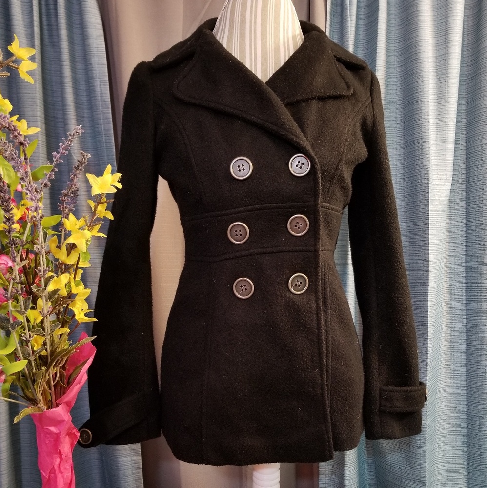 🌻🌺🌻CUTE DOUBLE BREASTED COAT JACKET!! - Picture 1 of 6